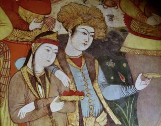 Nobles at the Court of Shah Abbas I (1588-1629) (detail)